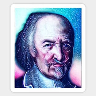 Thomas Hobbes Snowy Portrait | Thomas Hobbes Artwork 13 Sticker